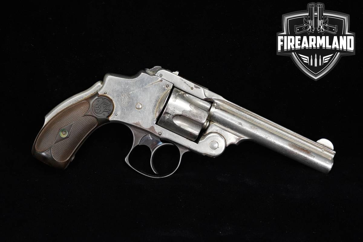 1902-1909 Smith & Wesson S&W 32 Safety Hammerless 32S&W 4" Nickel