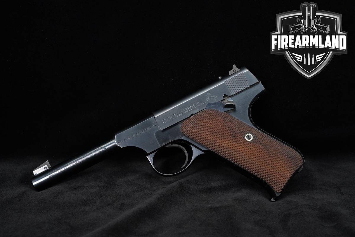 WWII-ERA 1939 Colt Woodsman First Series Sport Model 22LR 4.5" +2 MAGS