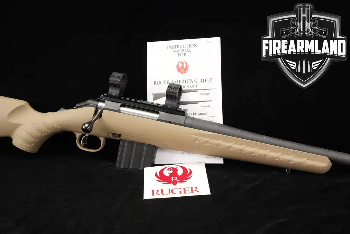 Ruger American Rifle Ranch 350 Legend 16.5" FDE +ORIG BOX, SCOPE RINGS