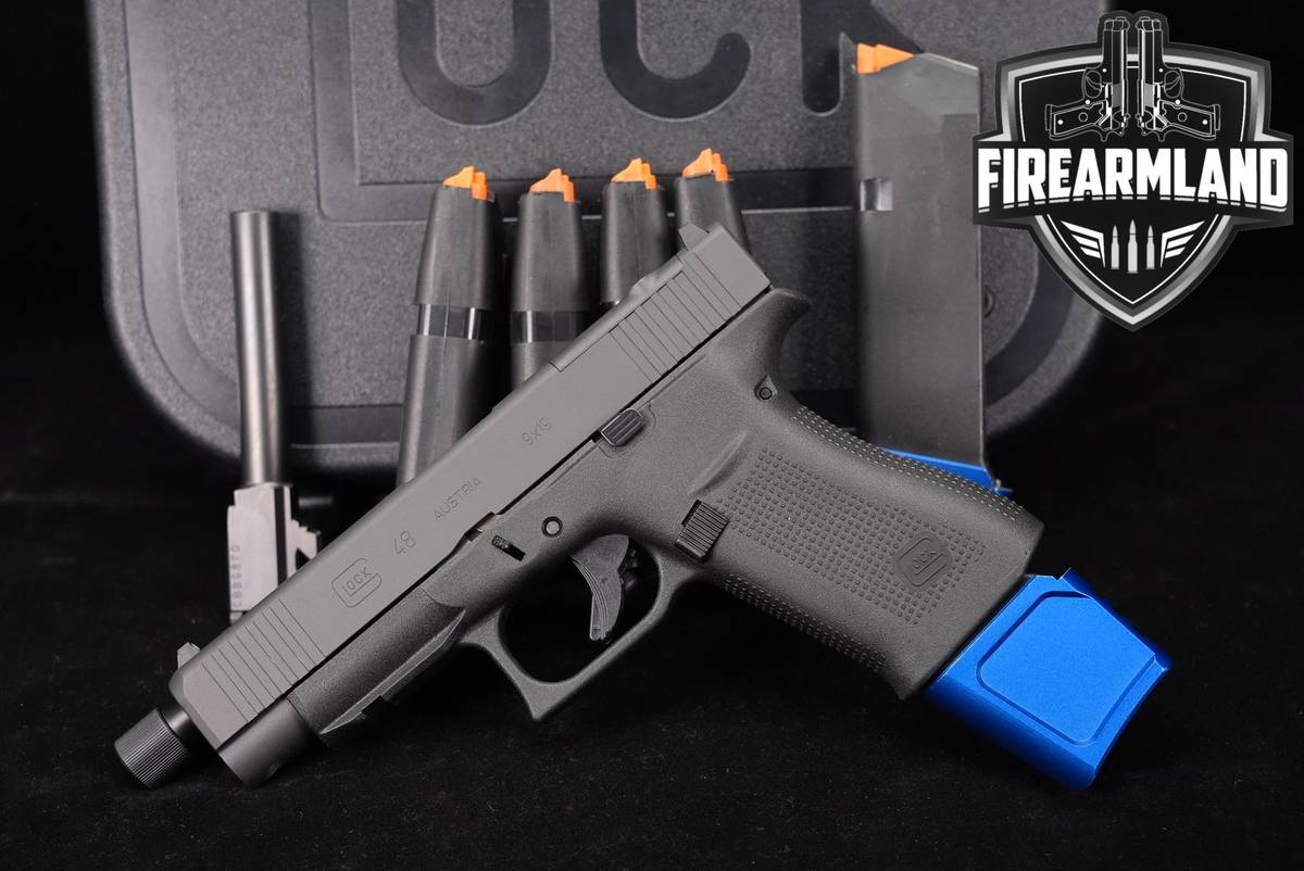 Glock 48 MOS G48 9mm 4.7 Two-Tone Grey +6 MAGS & ORIG CASE
