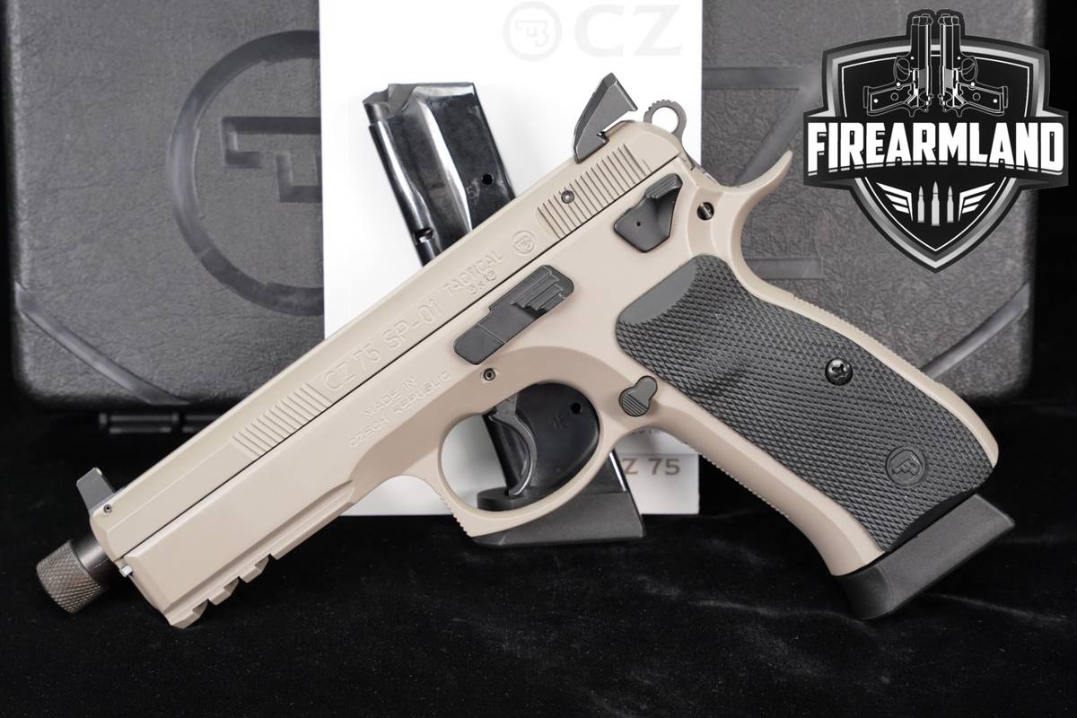 CZ 75 SP-01 TACTICAL Urban Grey THREADED 9mm CZ75 SP01 +2 MAGS, ORIG CASE