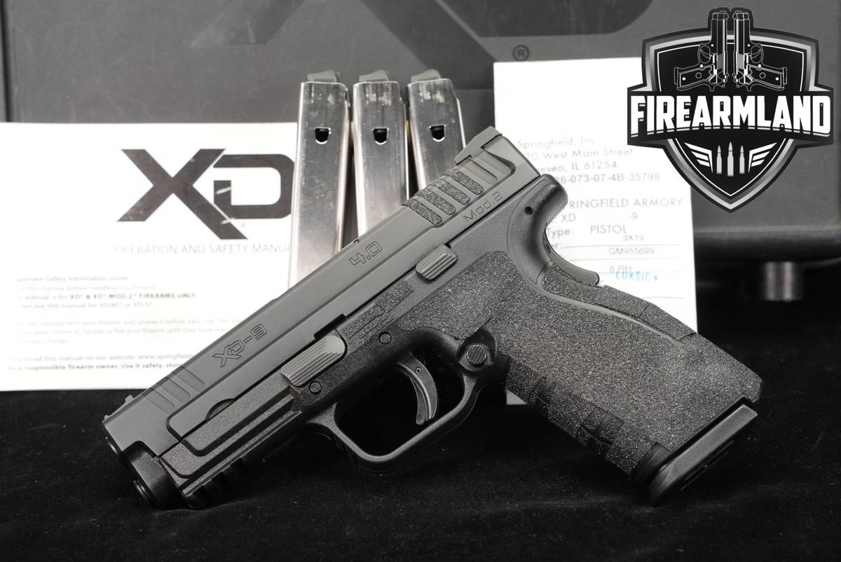 Springfield Armory XD 9 Mod.2 Service Model 4.0 9mm +4 MAGS & ORIG CASE
