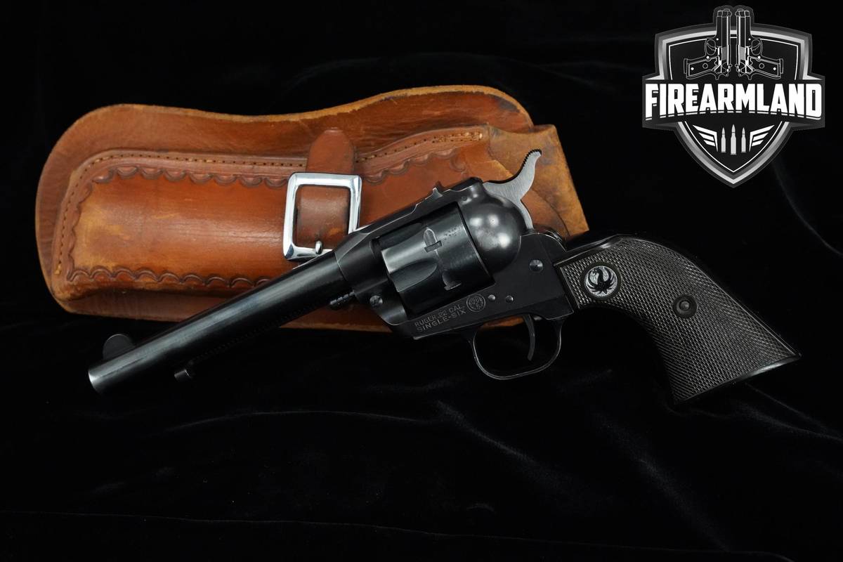 1959 Ruger Single-Six 22LR Blued Ruger Single-6 +HOLSTER