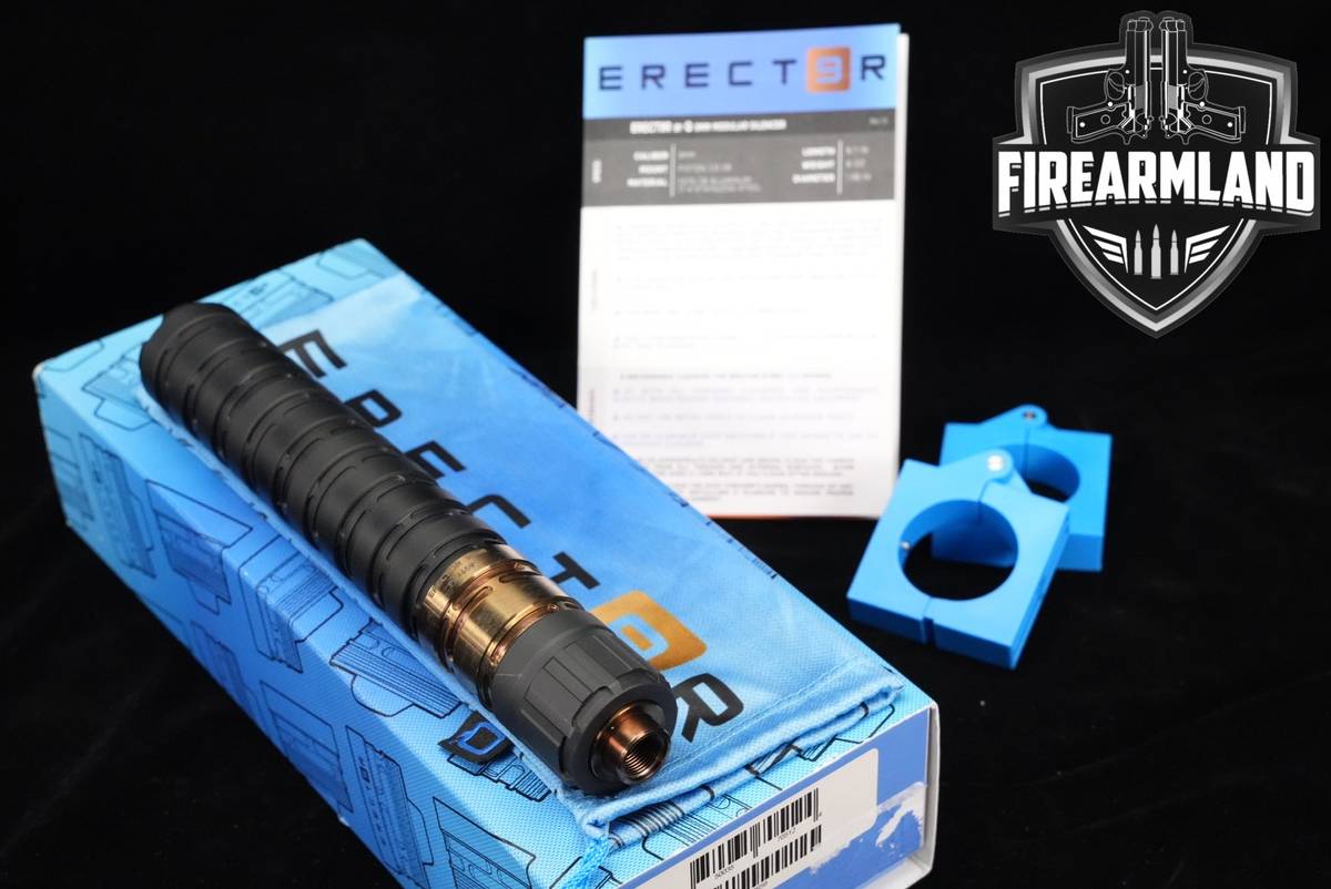 Q Erector 9mm Luger Suppressor Erector9 ERECT9R ERECT 9R +ORIG BOX