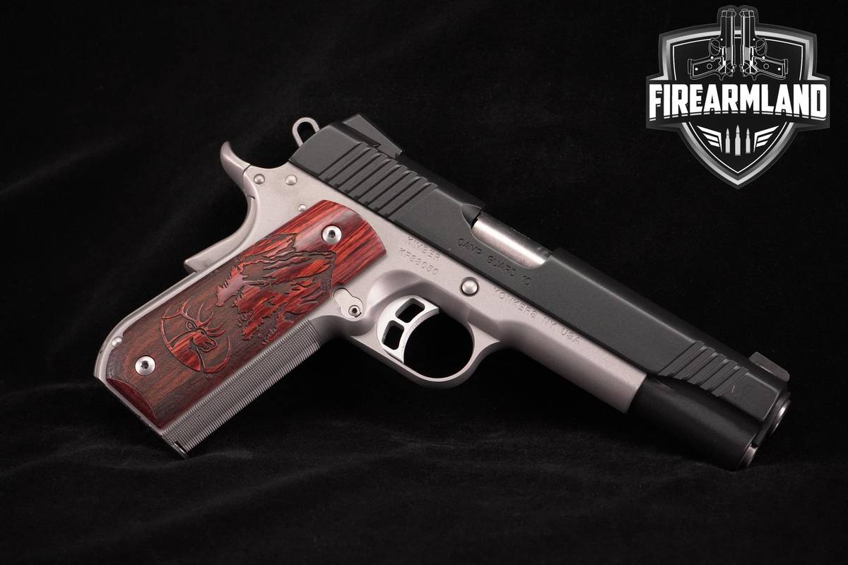 Kimber Camp Guard 10 10mm 1911 5.0" KimPro Black/Gray +ORIG CASE & HOLSTER