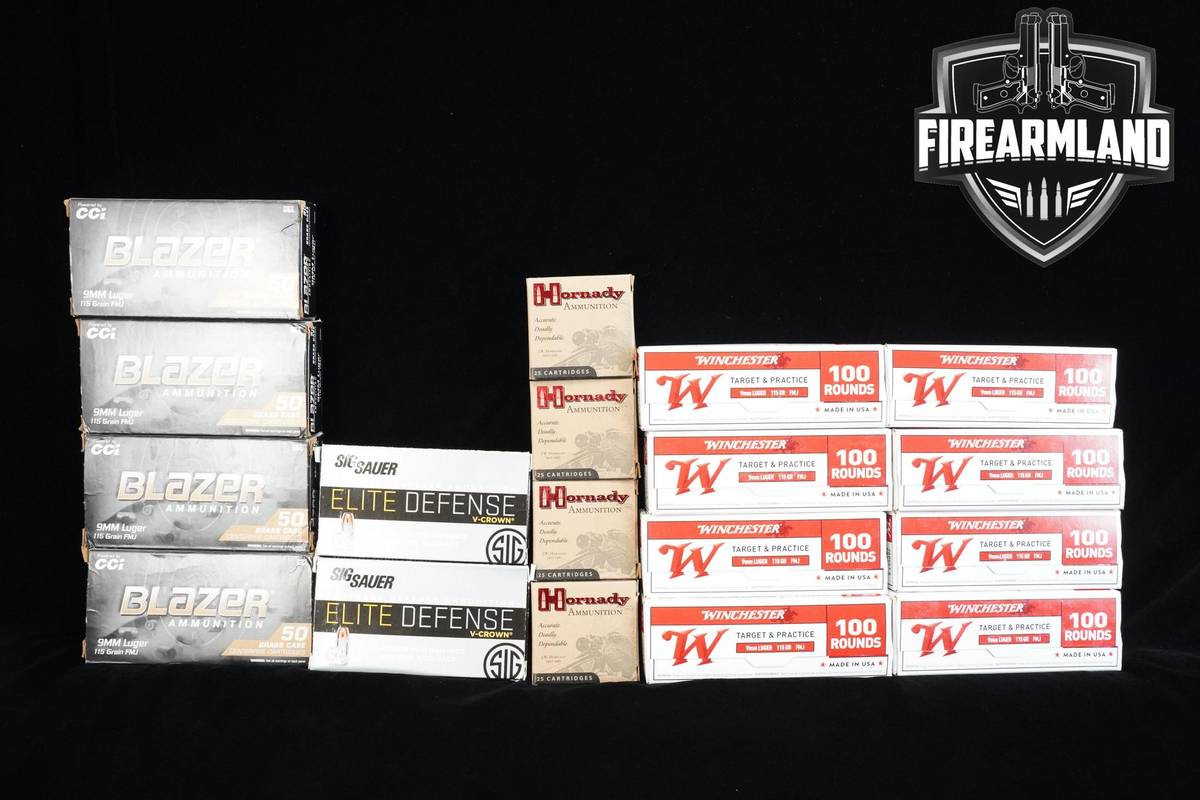 9mm Luger Ammunition 9x19 Ammo 1200 ROUNDS
