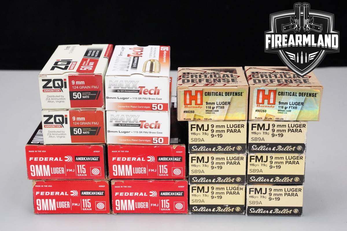 9MM Ammunition 9mm-Luger Ammo 740 ROUNDS