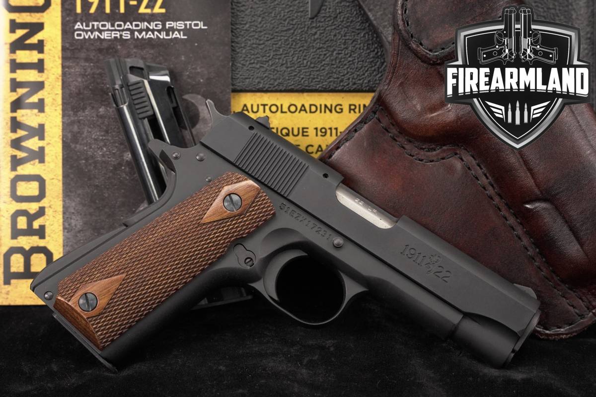 Browning 1911-22 Compact 22LR 3.625 +2 MAGS, ORIG CASE & HOLSTER