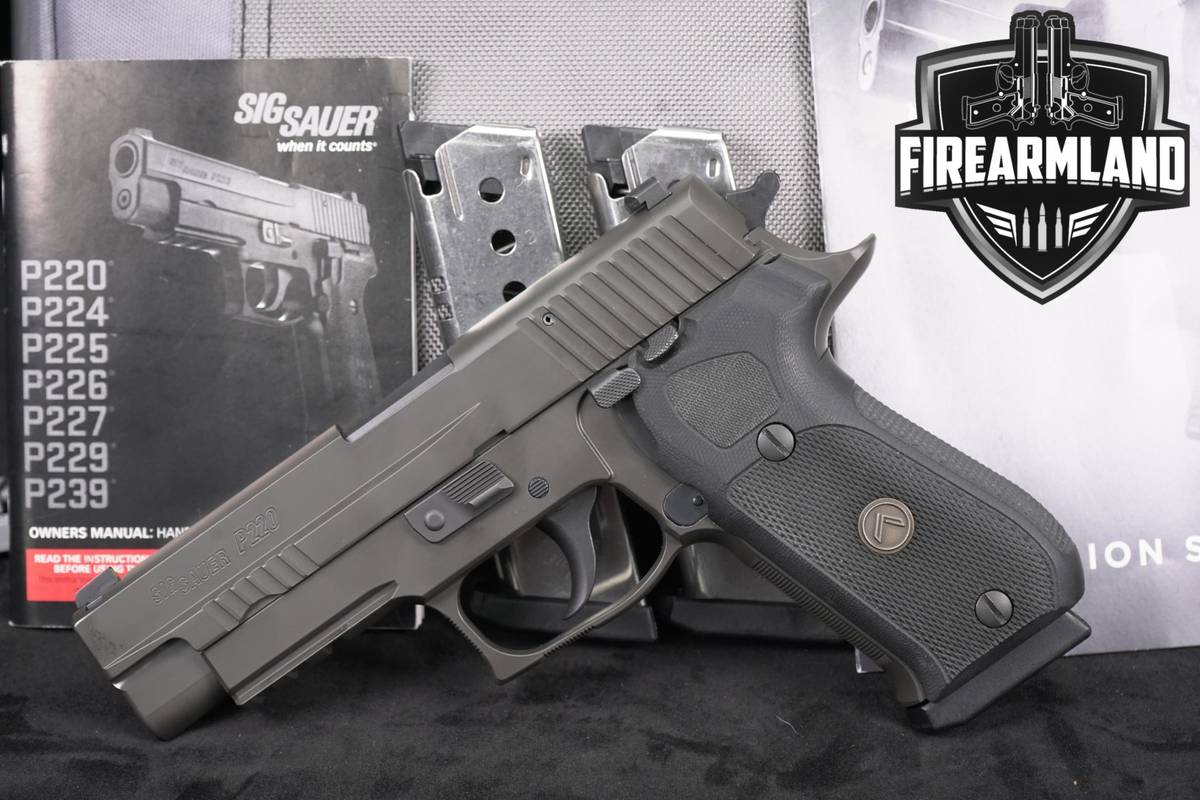 Sig Sauer P220 Legion 45 ACP 4.4" P 220 Challenge Coin +3 MAGS & ORIG CASE