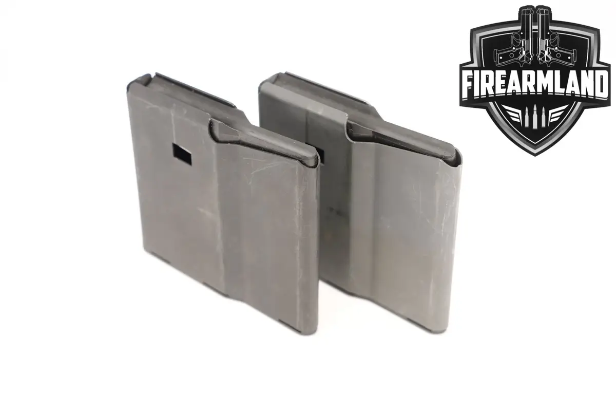 TWO (2) Desert Tech SRS 5-Rd Magazines .338 Lapua Stealth Recon Scout Mags