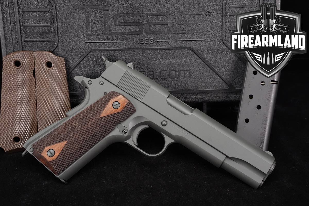 Tisas M1911 A1 GOVT 45 ACP 1911 5" Gray M1911A1 +2 MAGS & ORIG CASE
