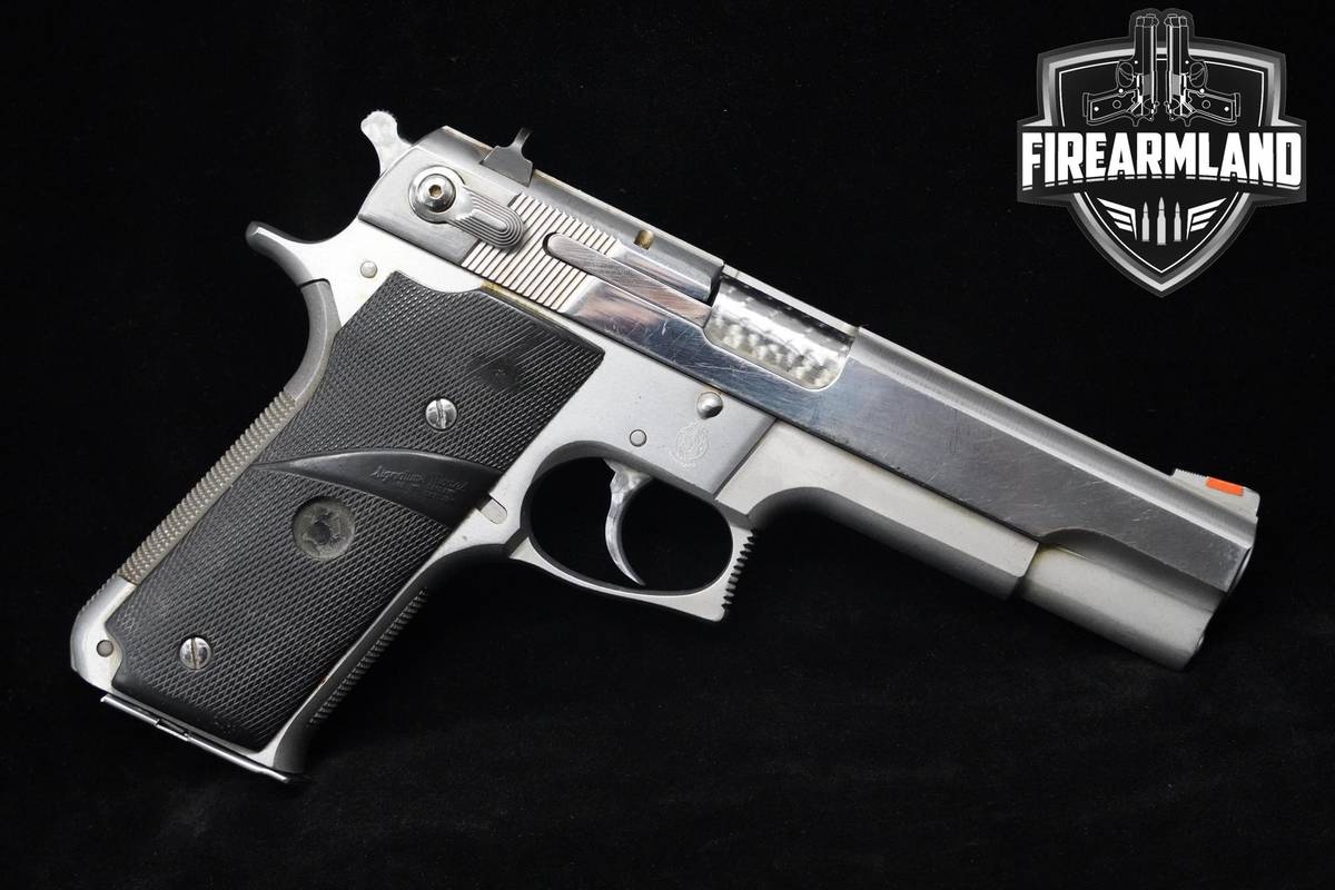 Smith & Wesson (S&W) Model 645 45 ACP 5" Satin Stainless S&W Model-645