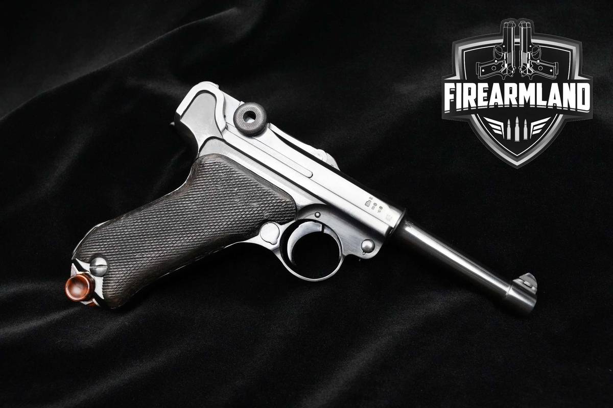 Erfurt P-08 Luger 9mm Erfurt P-08-Luger Pistol 9 1918 & HOLSTER 2MAGS