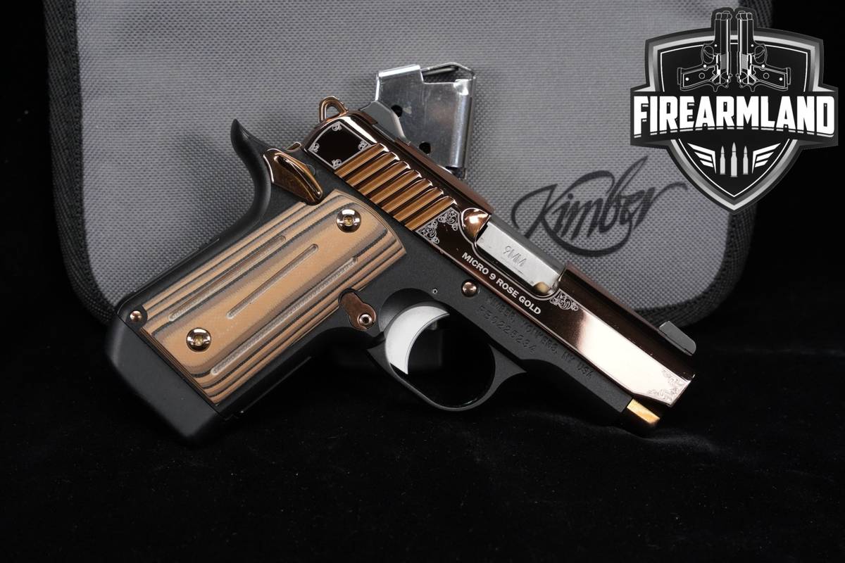 Kimber Micro 9 Rose Gold Special Edition 9mm 1911 3.1" +2 MAGS & ORIG CASE