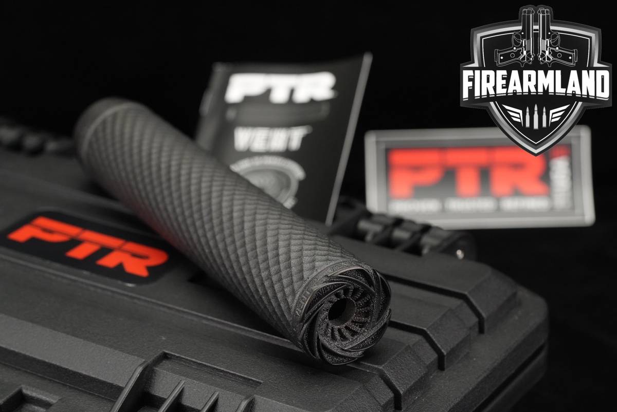PTR Industries Vent 2 9mm Luger Suppressor VNT2 Silencer +ORIG CASE