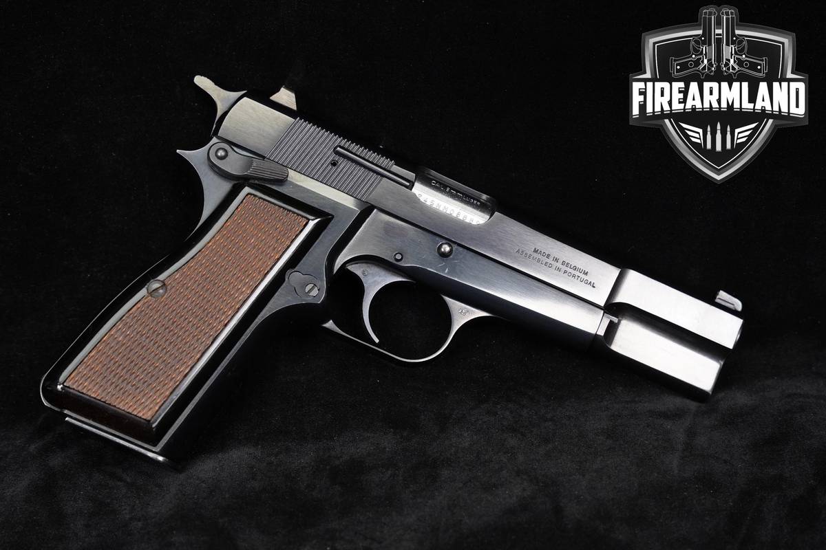 FN Hi-Power Mark III 9mm 4.625" MK3 High-Polish Blue Pistol +HOLSTER