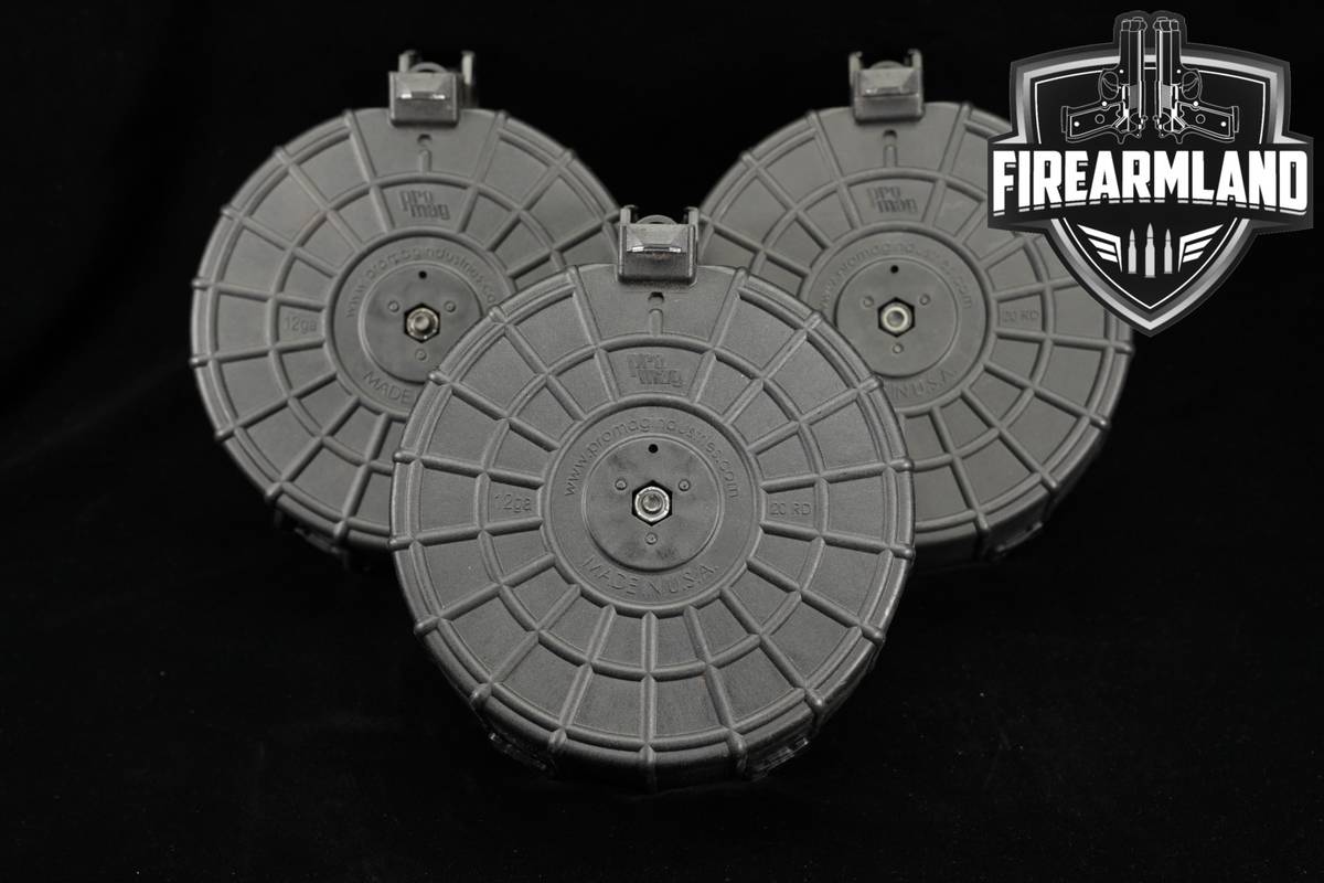 MD Arms Three (3) SAIGA-12 20 Round Drum Magazines Gauge IZ-109 IZ109
