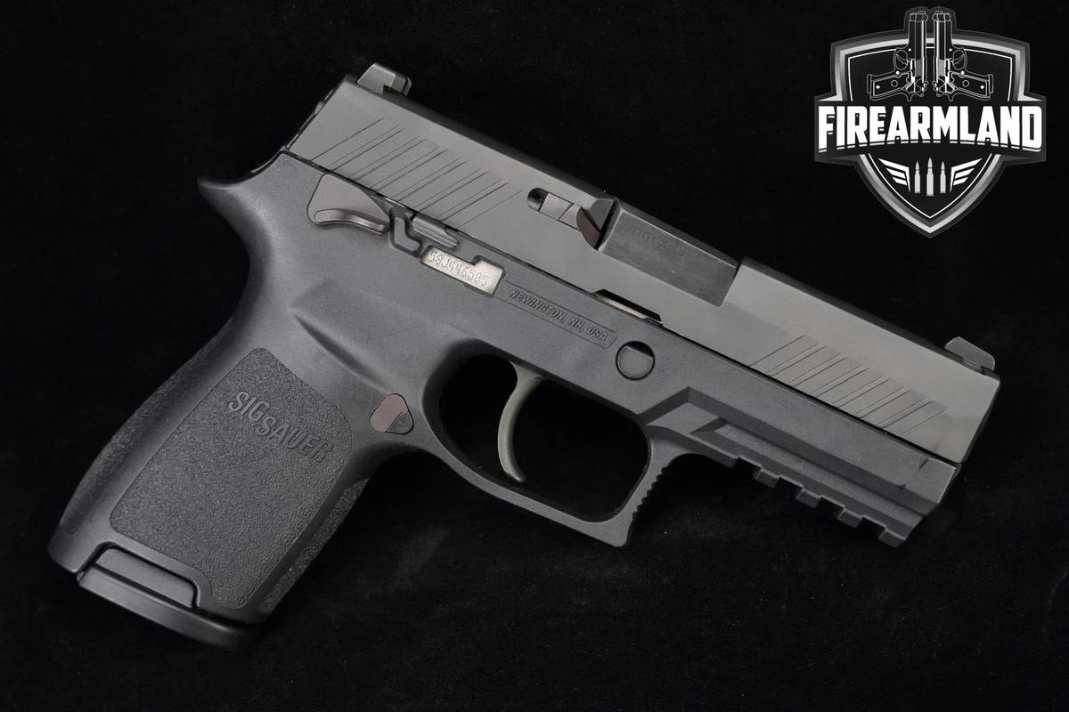 Sig Sauer P320 Compact 9mm Nitron Sig-Sauer P320 P320C +ORIG CASE & HOLSTER