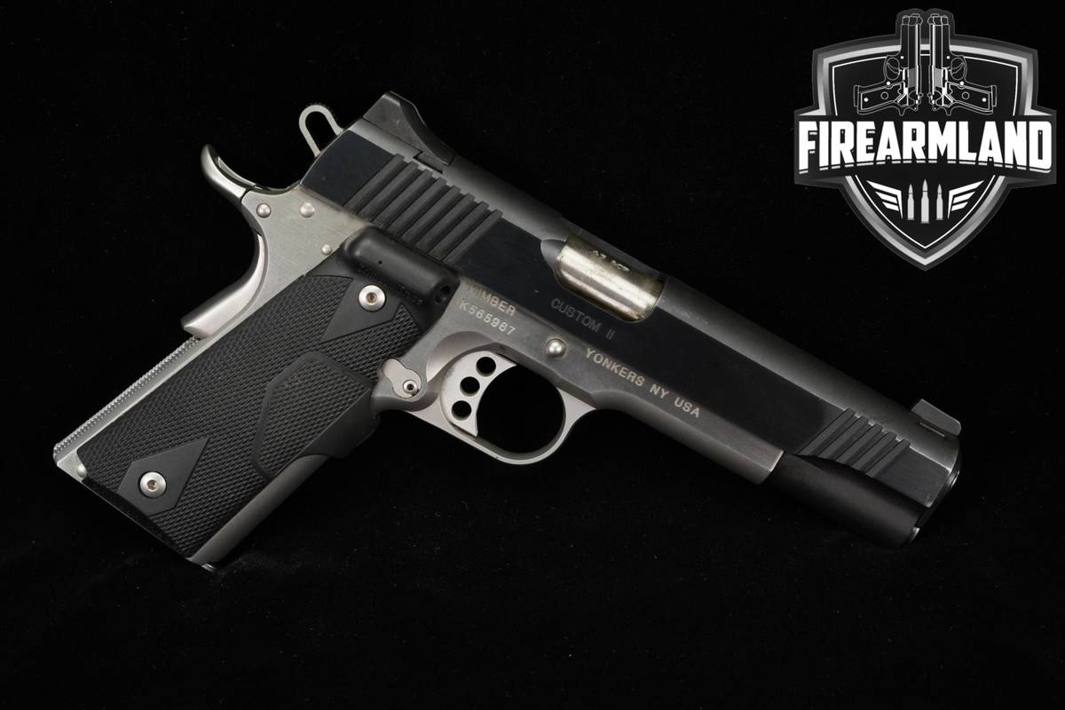 Kimber Custom II Two-Tone 45 ACP 1911 5" Stainless CT LASERGRIPS
