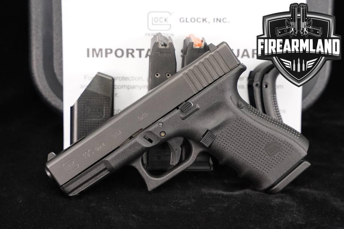 Glock 19C Gen4 G19C Gen 4 9mm 4.02 PORTED +3 MAGS & ORIG CASE