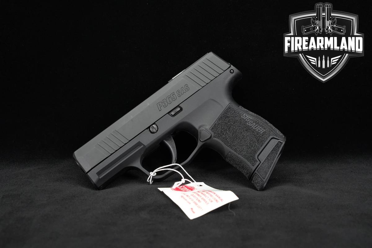 LIKE-NEW Sig Sauer P365 SAS 9mm 3.1" P-365 +2 MAGS & ORIG CASE