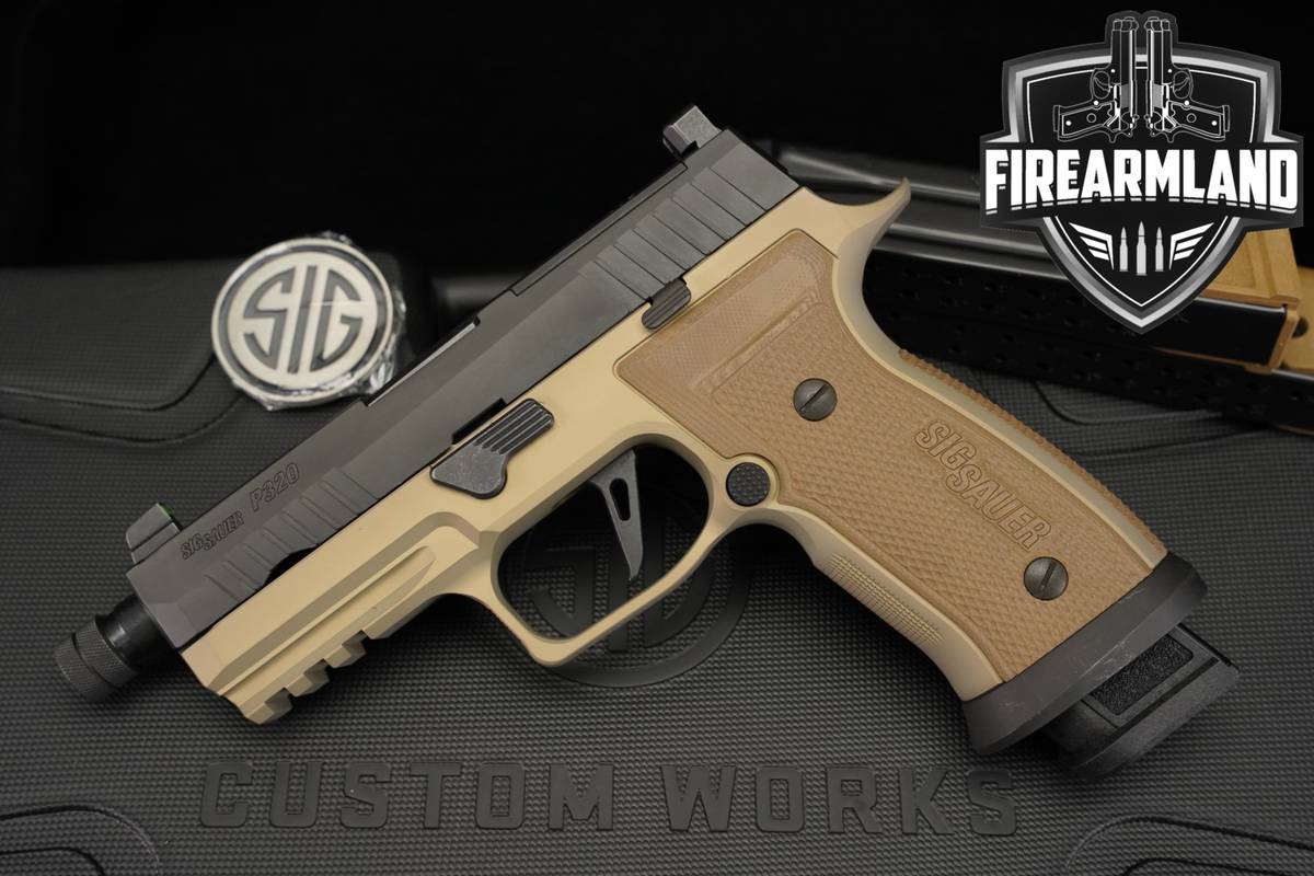 LIMITED Sig Sauer P320 AXG Combat Custom Works 9mm P 320 +3 MAGS, ORIG CASE