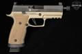 Sig Sauer P320 AXG Combat, Custom Works 9mm Luger Two-Tone FDE in Excellent Condition Image 4