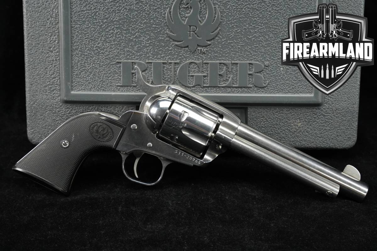 2012 Ruger New Vaquero 357 Magnum 5.5" Stainless Target Revolver +ORIG CASE