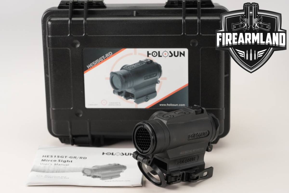 Holosun HE515GT-RD 2 MOA Dot & 65 Circle Red Sight HE-515GT +ORIG CASE