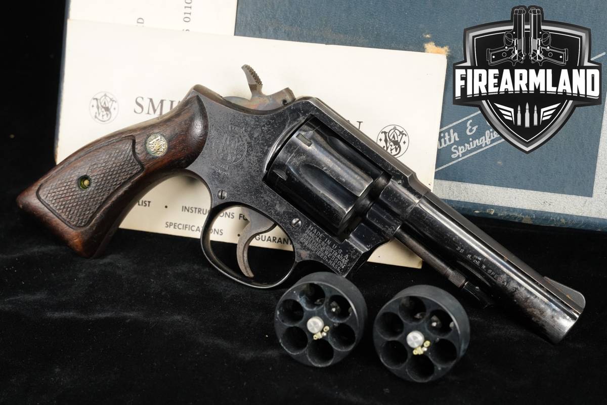 1966-1967 Smith & Wesson Model 10-6 38 Special S&W 4" Blued +ORIG BOX