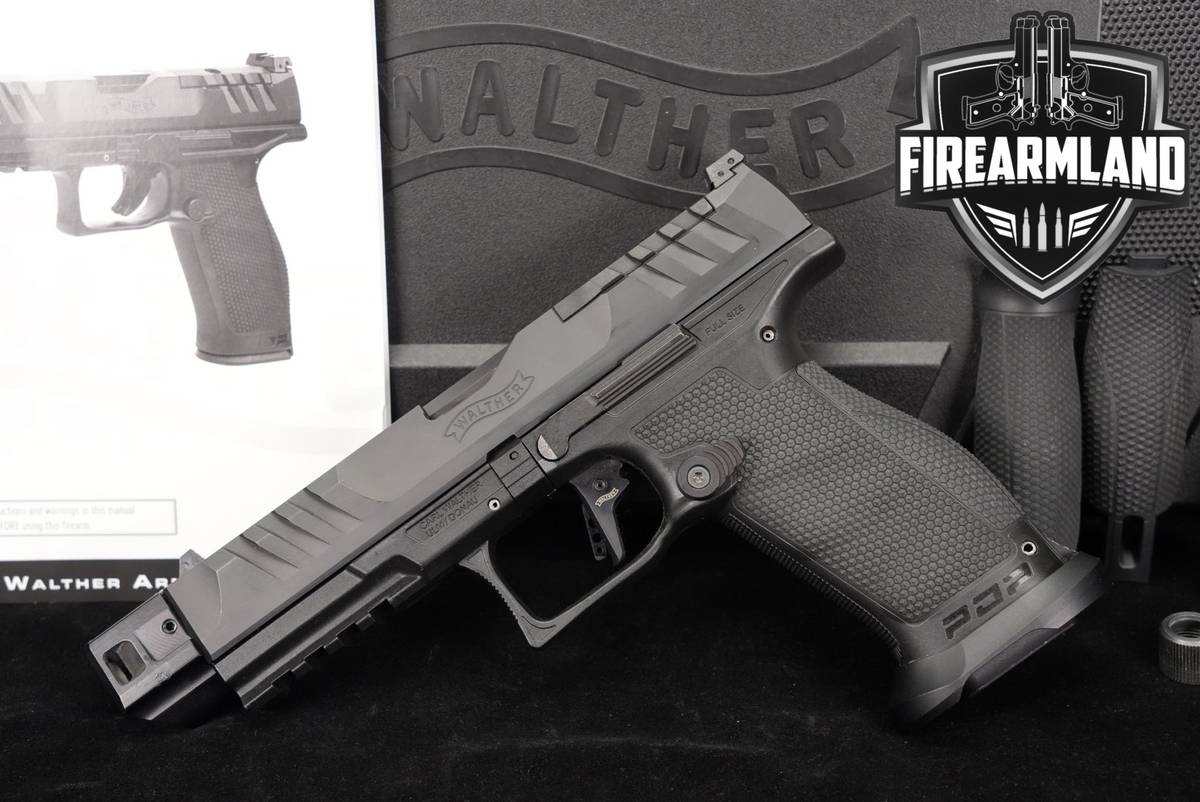 Walther PDP Full Size Pro SD Optics-Ready 5.1 9mm 2-PORT COMP +ORIG CASE