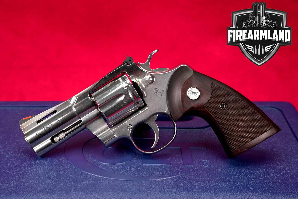 Colt Python Generation-2 357-Magnum 3" Satin Stainless +ORIG CASE