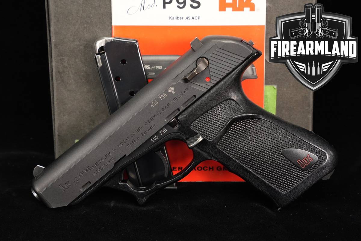 Heckler & Koch P9S 45 ACP H&K P9-S 4" Roller-Delayed +2 MAGS & ORIG BOX