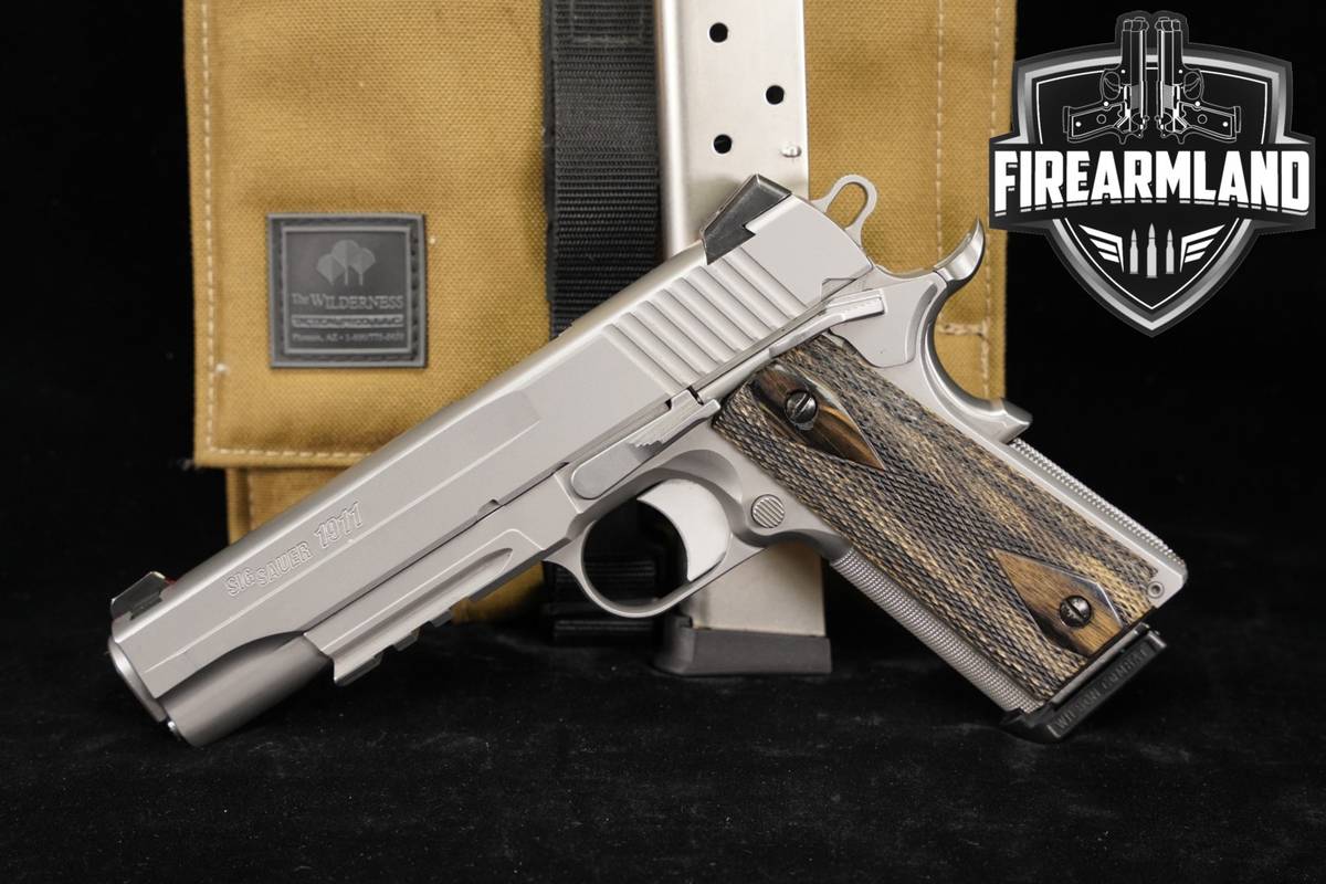 Sig Sauer 1911R 45 ACP 1911-R 5" Stainless +2 MAGS, CASE