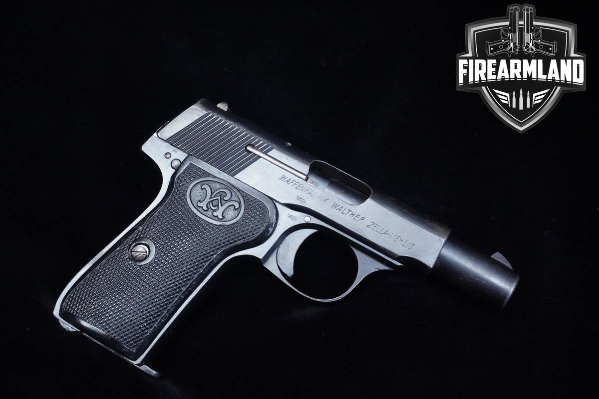 1917-1919 Walther Model 7 2nd Variant 3" Blued Walther +2 MAGS