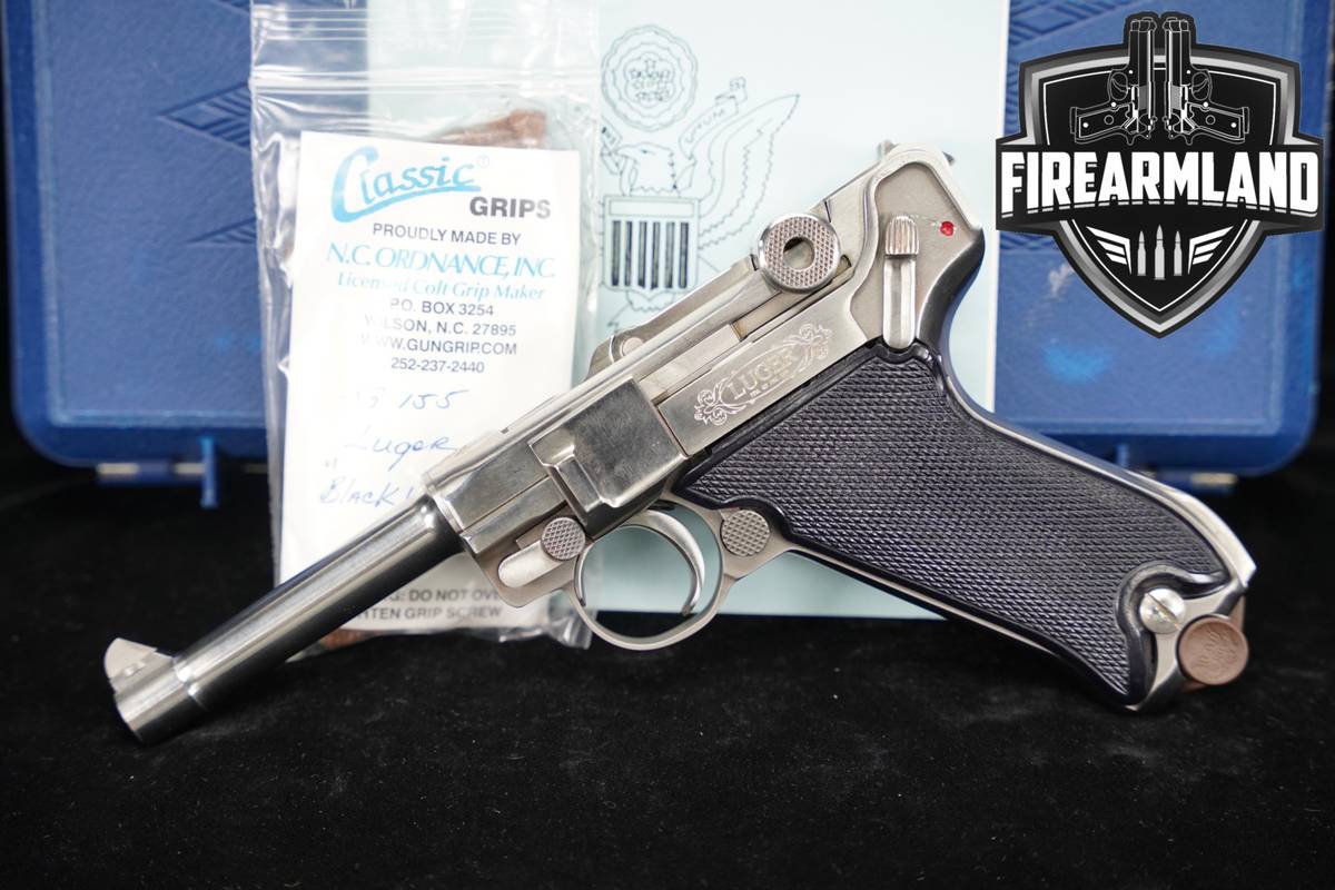 DESIRED Stoeger Industries Luger American Eagle 9mm 4" Stainless P08 P 08