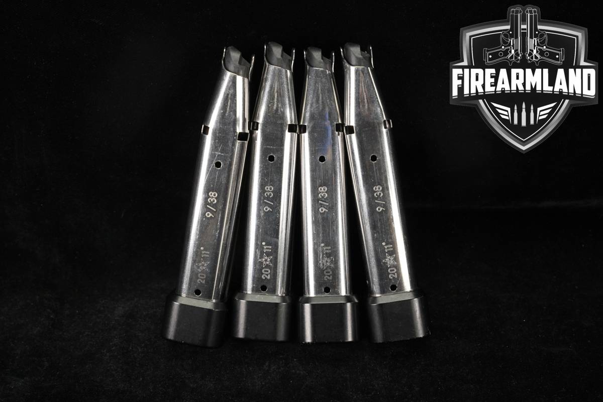 Staccato (STI) 4x FOUR 20-Round 2011 9mm/38 Super Magazines Mags