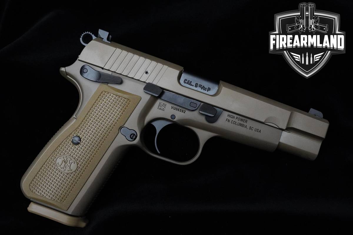 FN Herstal (FNH) High Power FDE 9mm 4.7" FDE PVD Pistol +2 MAGS