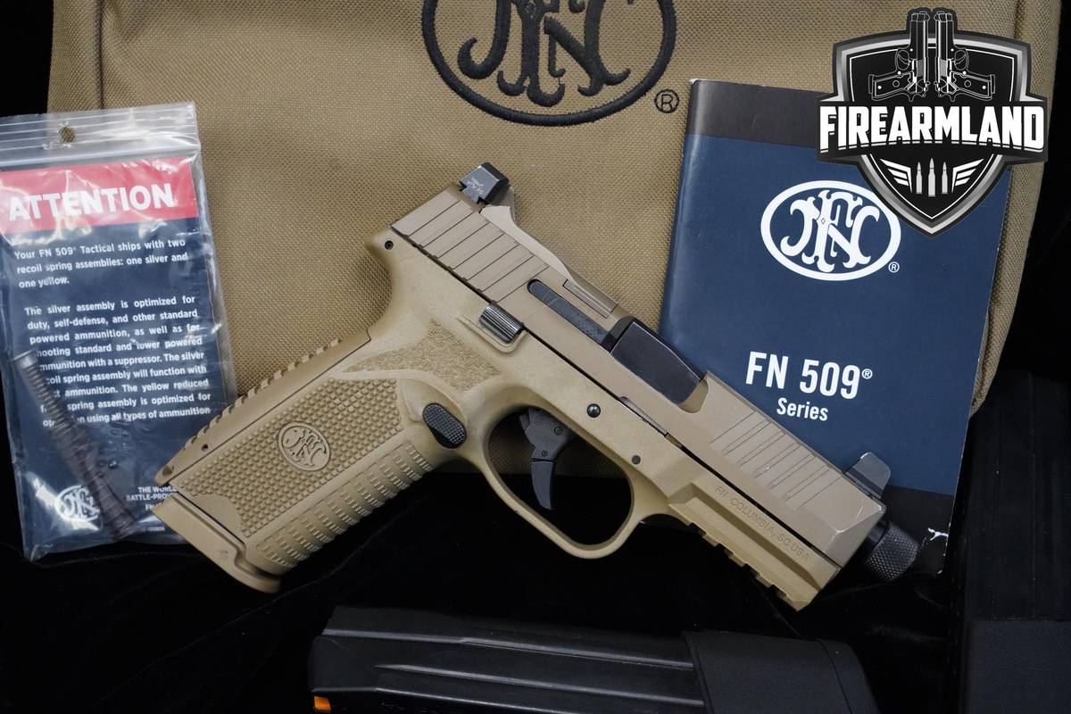FN Model 509 Tactical 9mm 4.5" FDE FN 509 509T +3 MAGS & ORIG CASE