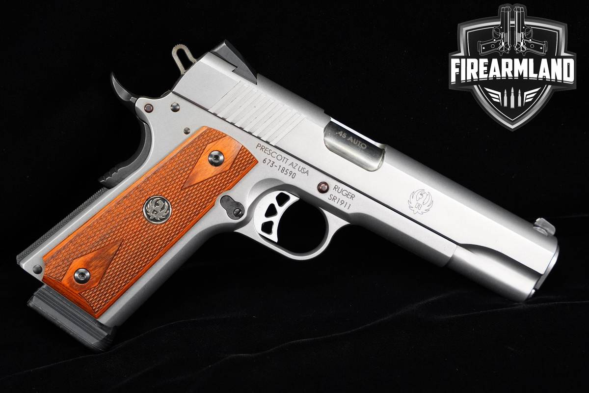 Ruger SR1911 45 ACP SR-1911 5" Satin Stainless Series 70 +2 MAGS