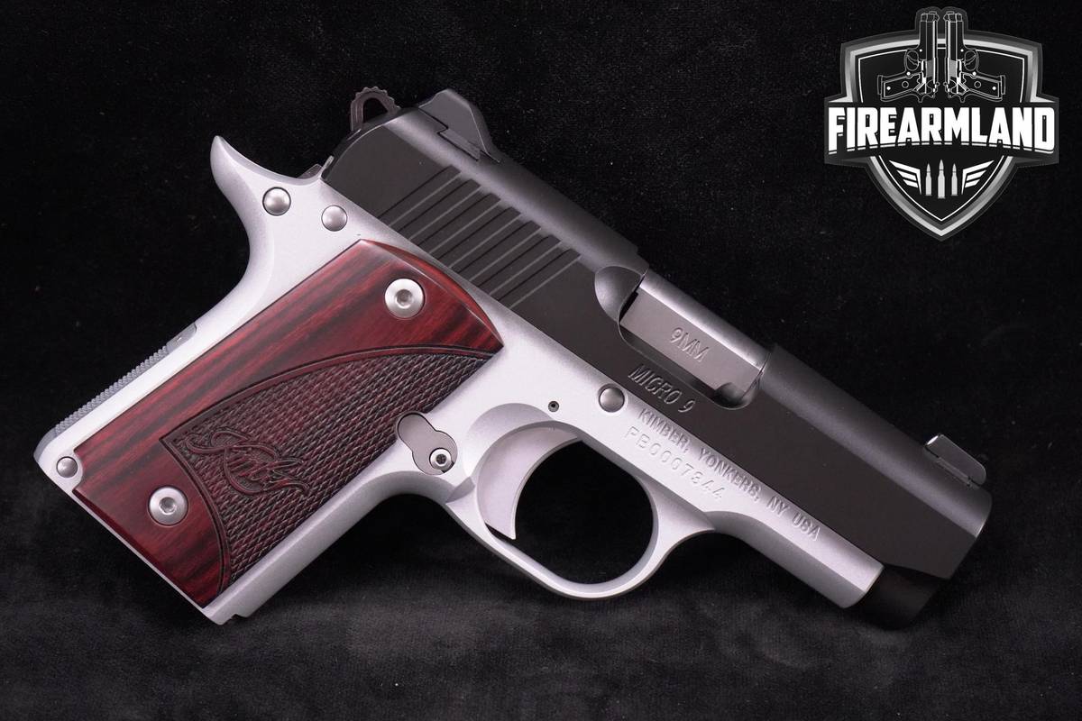 Kimber Micro 9 Rosewood Two-Tone 9mm 1911 3.15" Two-Tone Micro9 +ORIG BOX