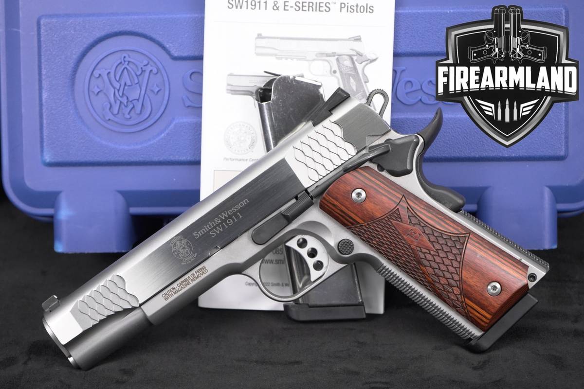 Smith & Wesson SW1911 E-Series 45 ACP S&W 1911 5" SW +2 MAGS & ORIG CASE
