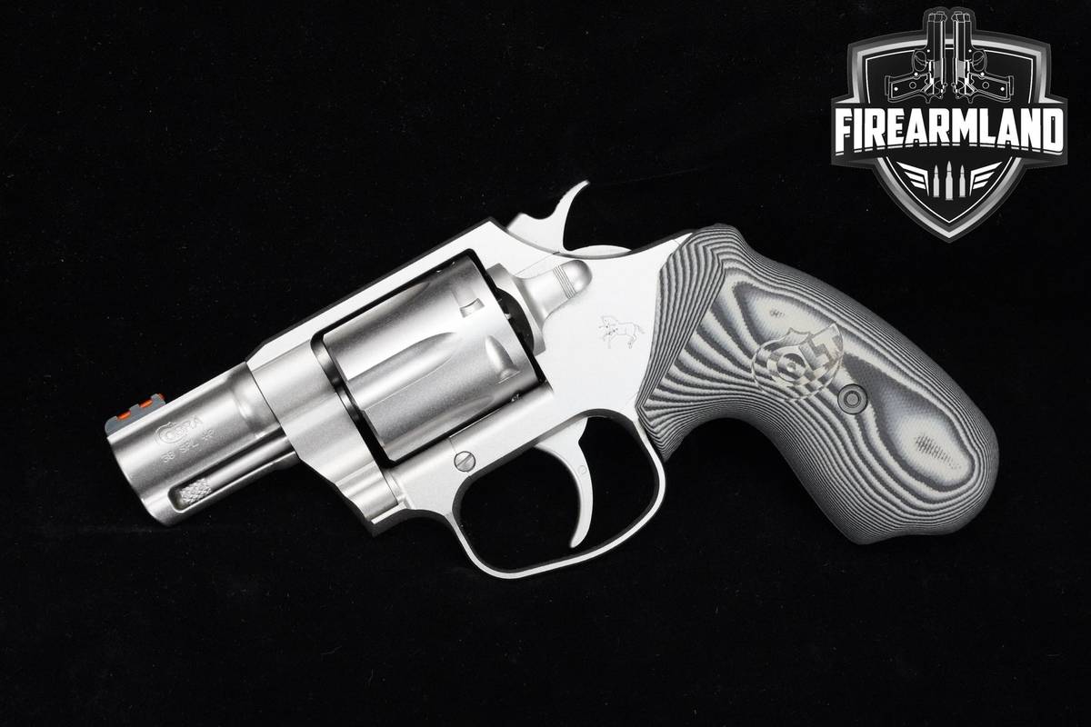 SNUB-NOSE Colt Cobra 38-Special +P 2" Stainless Colt-Cobra +ORIG CASE