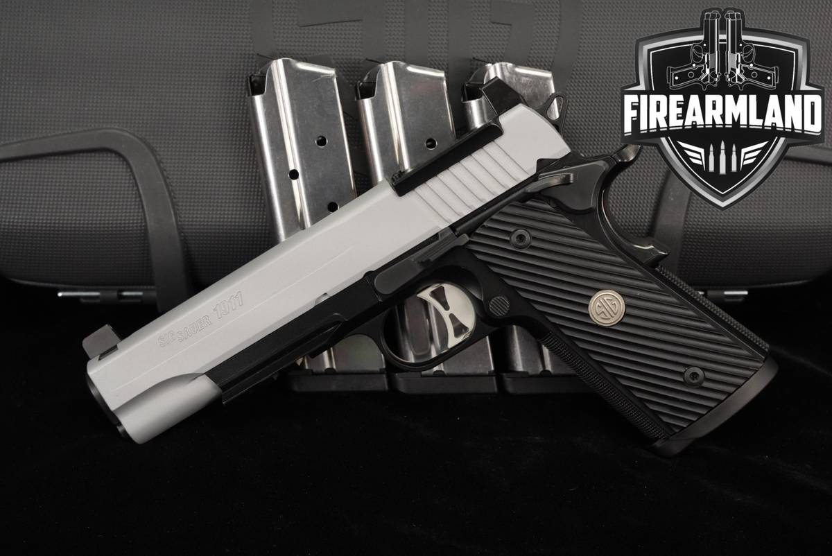 Sig Sauer 1911 TACOPS 10mm Optics-Ready 5" +4 MAGS & ORIG CASE
