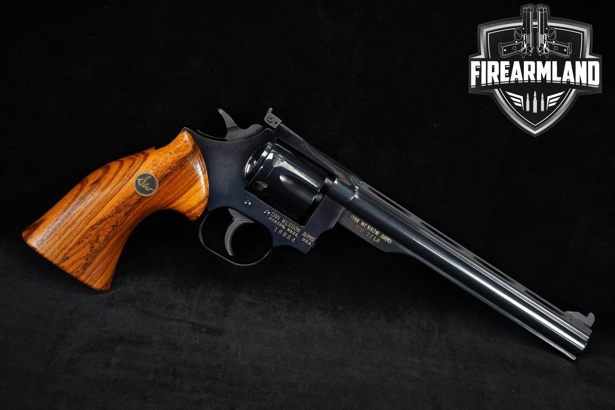 PRE-1991 Dan Wesson Model 22 VH Monson-marked 22LR 8" Blued DA/SA