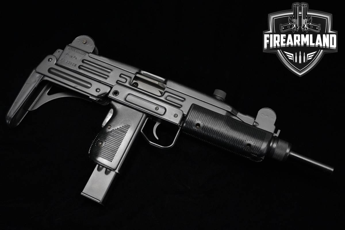IMI UZI Model A 9mm 16" Anodized Black IMI +3 MAGS & ORIG BOX