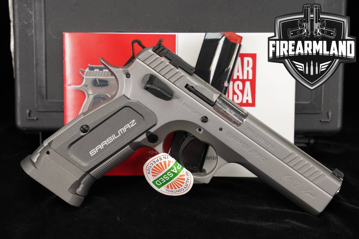 Sarsilmaz SAR K-12 Sport 9mm 4.7 Stainless K12 +2 MAGS & ORIG CASE
