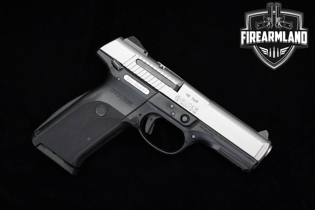 Ruger SR40 40 S&W 4.14" Stainless Steel Ruger SR-40 +2 MAGS