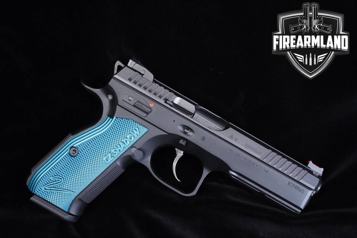 CZ Shadow 2 Black & Blue 9mm 4.89" CZ +3 MAGS & ORIG CASE