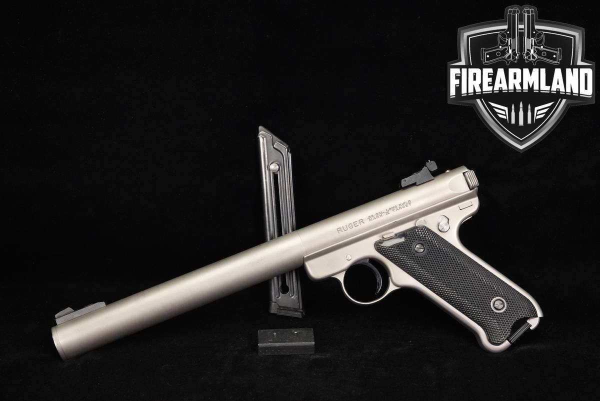 1999 Ruger Mark II Government Target Model Integrally Suppressed 22LR 8.3"